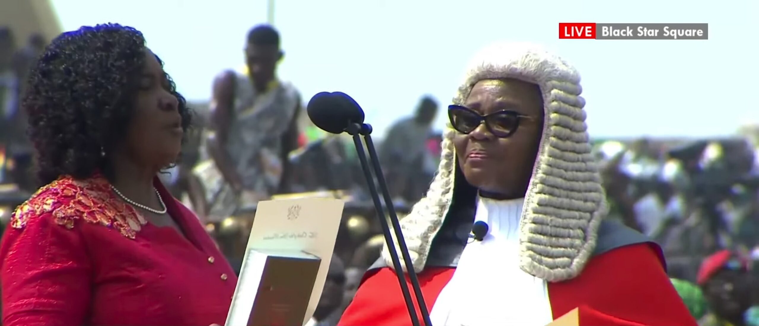 Ghana’s First Female Vice President Jane Naana Opoku-Agyemang Sworn-In
