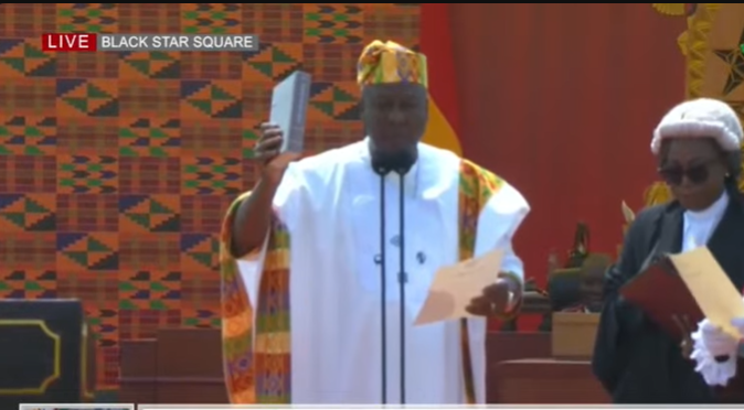 LIVESTREAMING: The official swearing-in of the President and Vice President Of Ghana